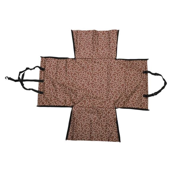 Foldable Car Seat Cover for Pet Cloud Pattern 21.65"x18.9"x14.17" Brown - Picture 1 of 6